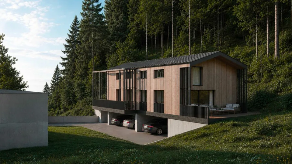 Villa mitoyenne contemporaine de 4.5 pièces à Salins