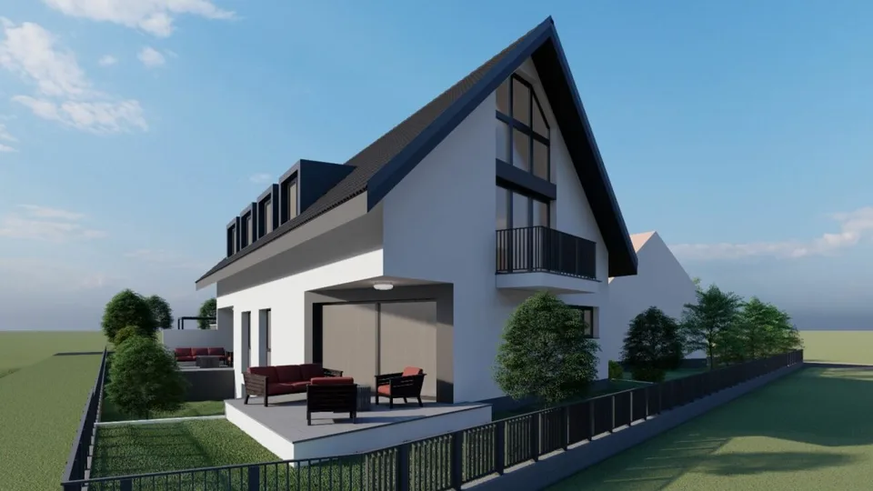 Modernes 6.5 Zimmer Neubau Doppeleinfamilienhaus in familienfreundlicher Lage