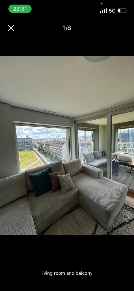 Zimmer in traumhafter 3er-WG an Toplage in Zürich ab 1. Oktober, zunächst gerne temporär