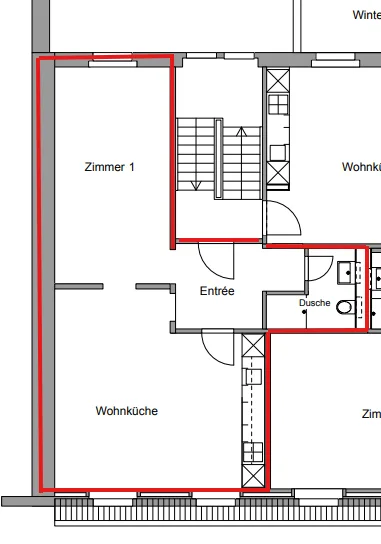 Hochwertig sanierte 2-Zimmer-Altbauwohnung im St. Johann