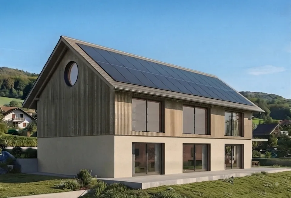 Villa indépendante énergétiquement et modulable selon besoin