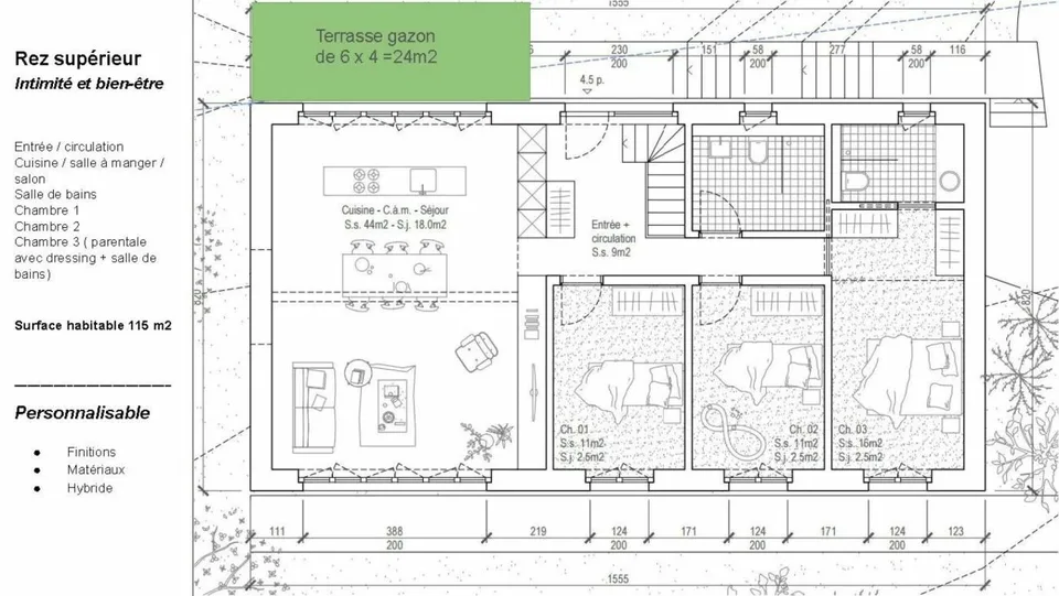 Independent villa, energy-efficient and adaptable to needs