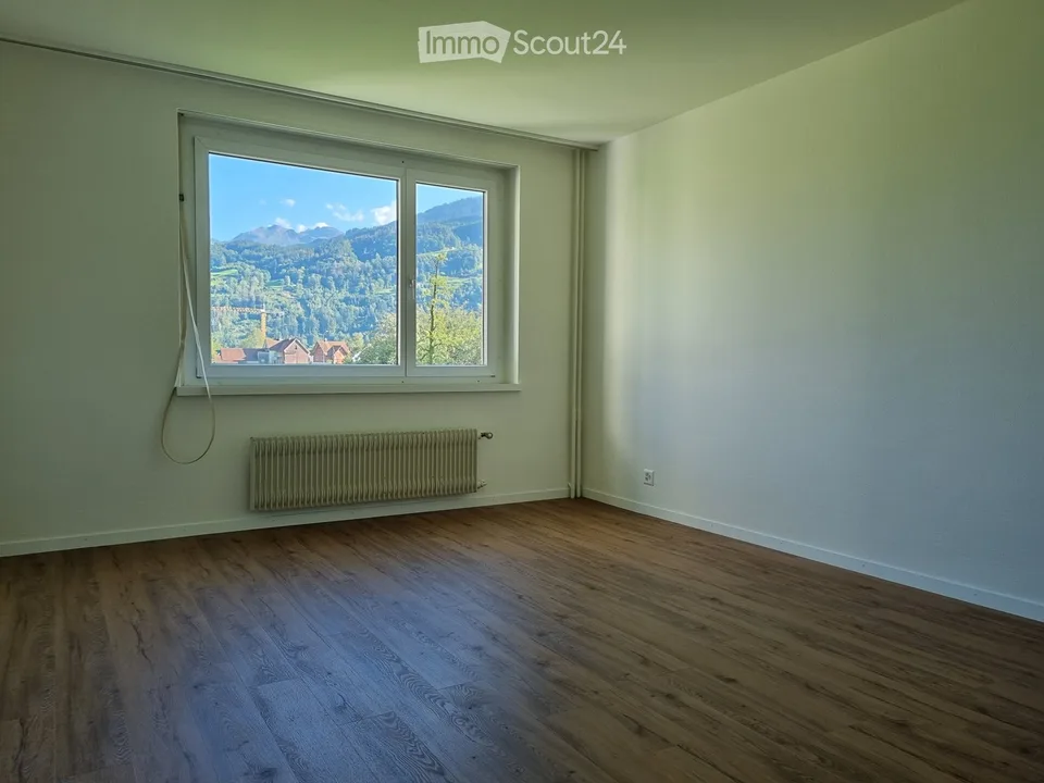 Neu renovierte 4 Zimmer Wohnung, mit Aussicht ins Grüne