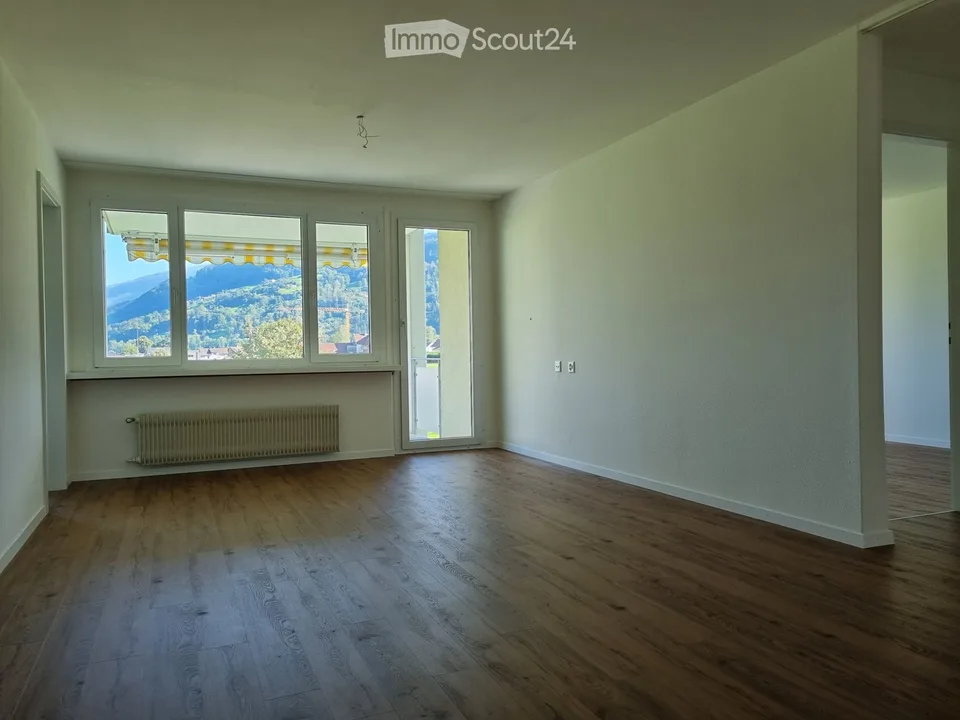Neu renovierte 4 Zimmer Wohnung, mit Aussicht ins Grüne