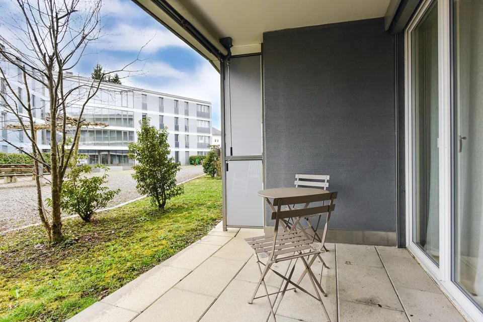 Die perfekte Single-Wohnung mit Sitzplatz!