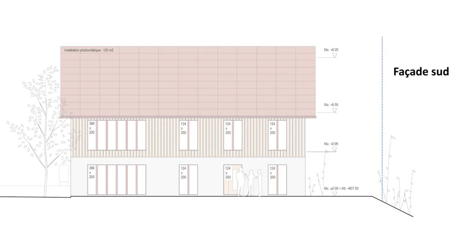 Ground floor with terrace