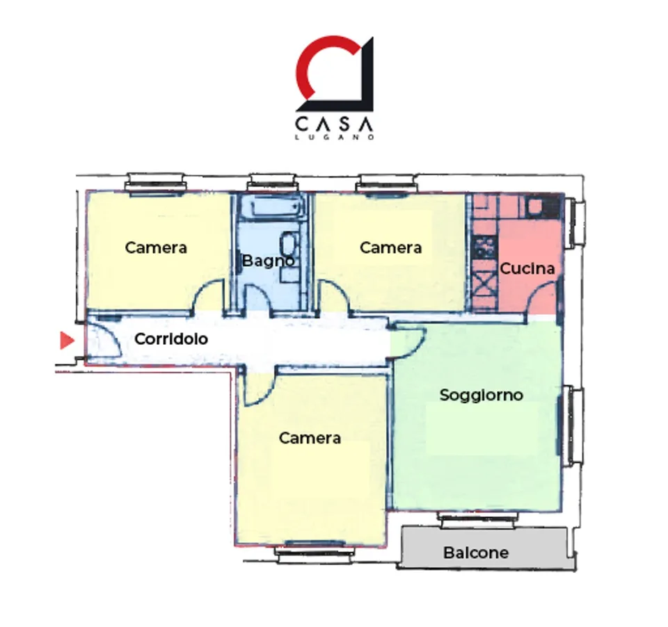 Bel appartement 4,5 pièces complètement rénové en 2024 avec vue sur les châteaux.