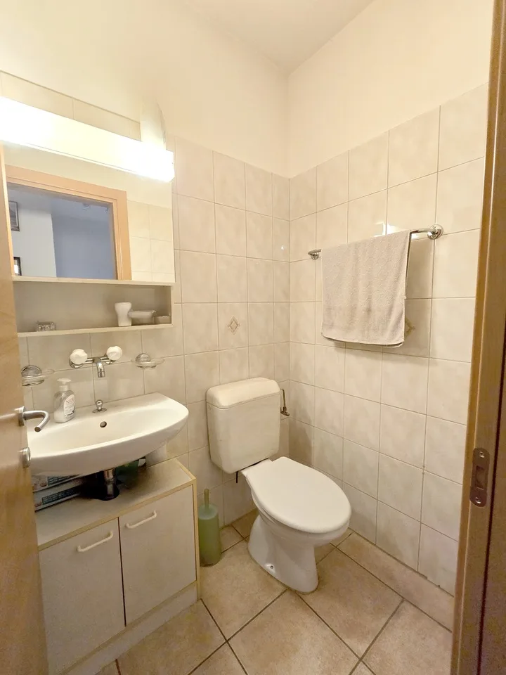 Large 5.5 rooms on the third and last floor with covered panoramic terrace.