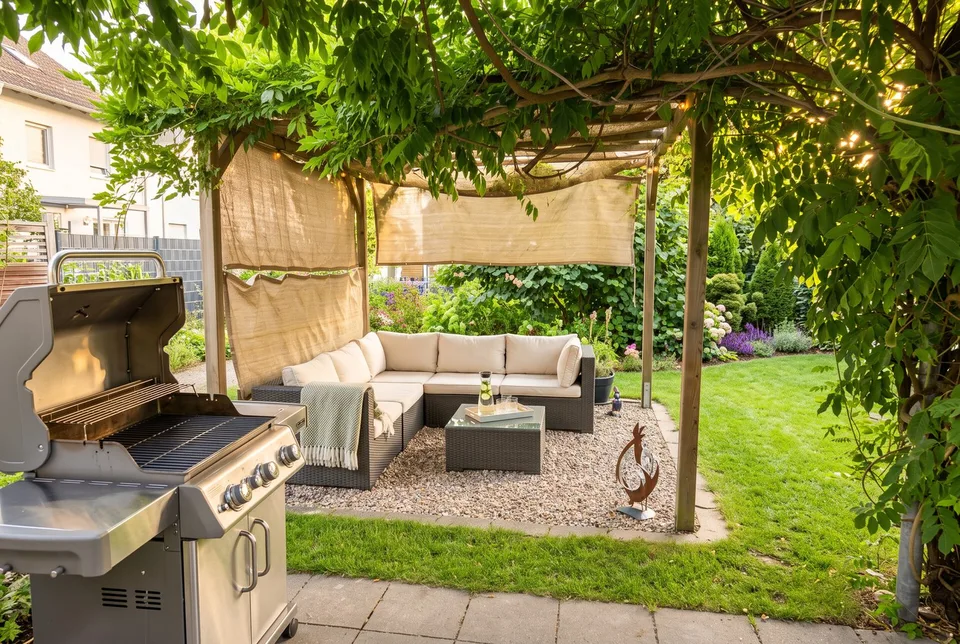 Centrally located single-family house with idyllic garden oasis