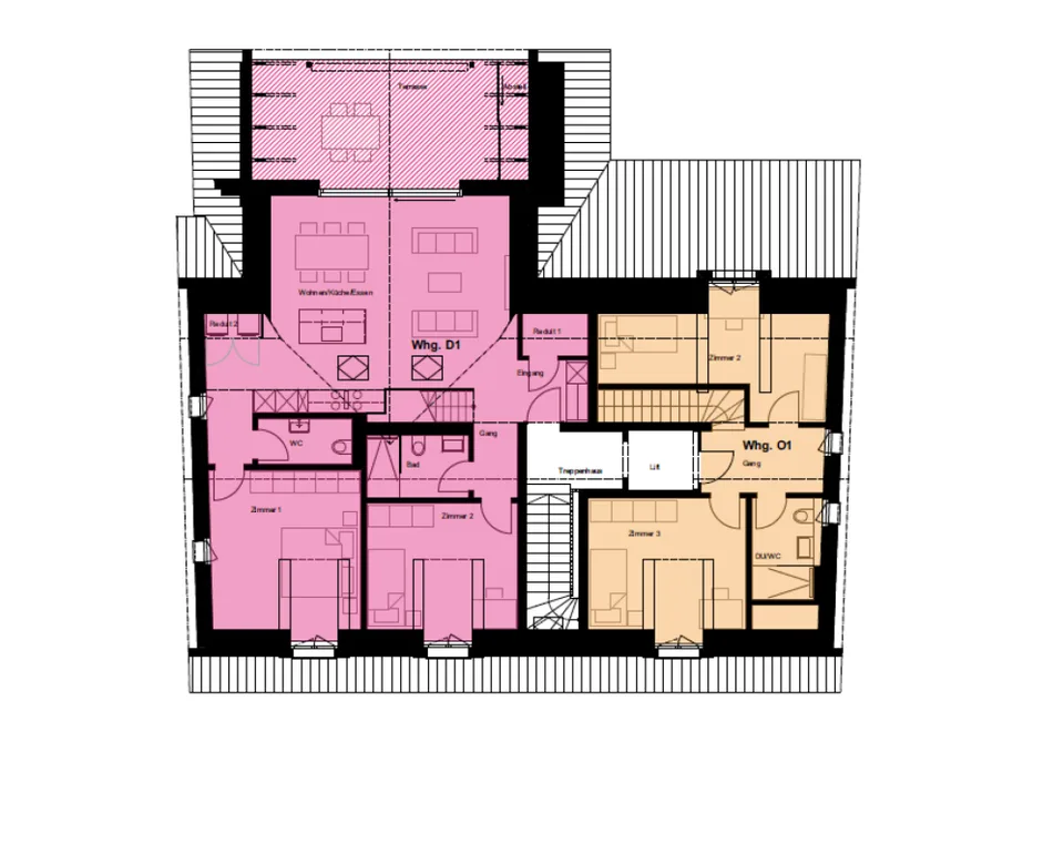 Casa multifamiliare "Bachblick" - Piano superiore/Sottotetto