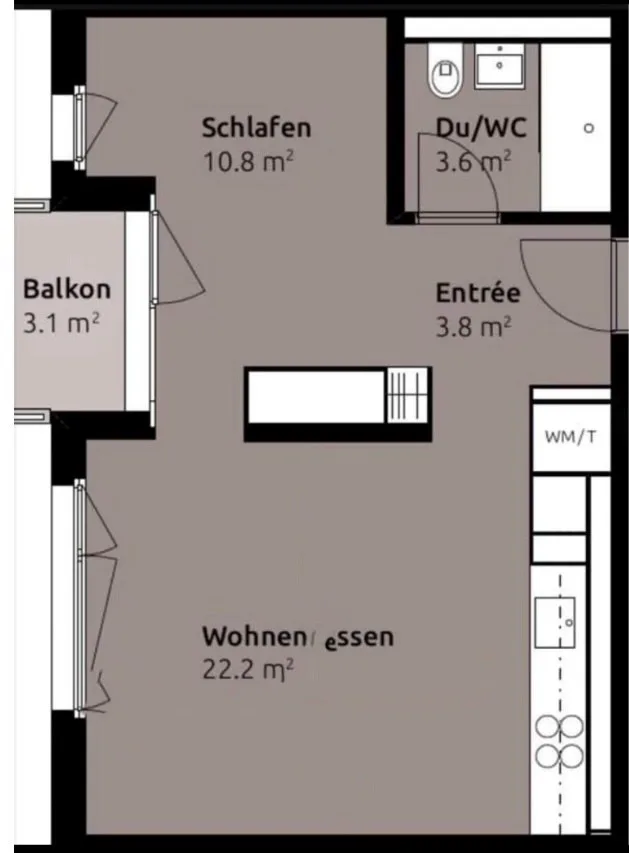 Moderne Wohnung mittendrin