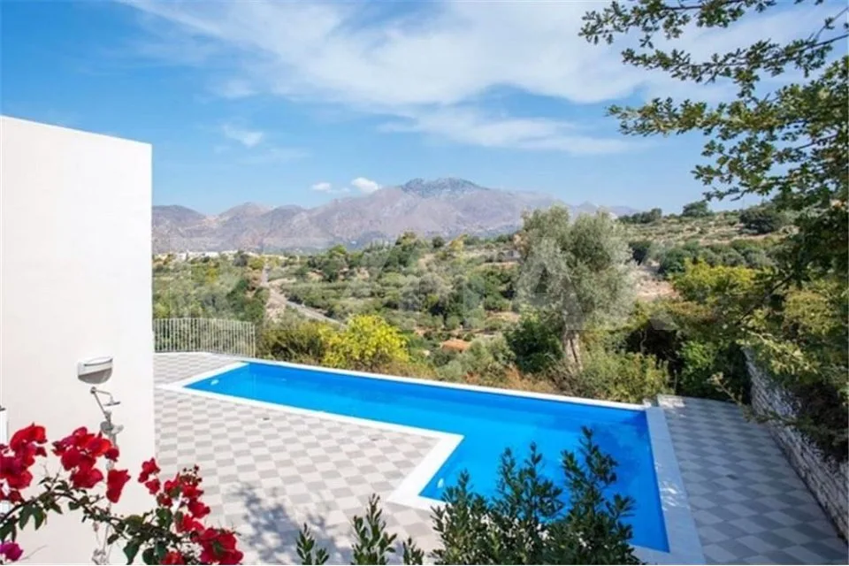 Haven of peace in Crete, Villa with pool amidst olive trees