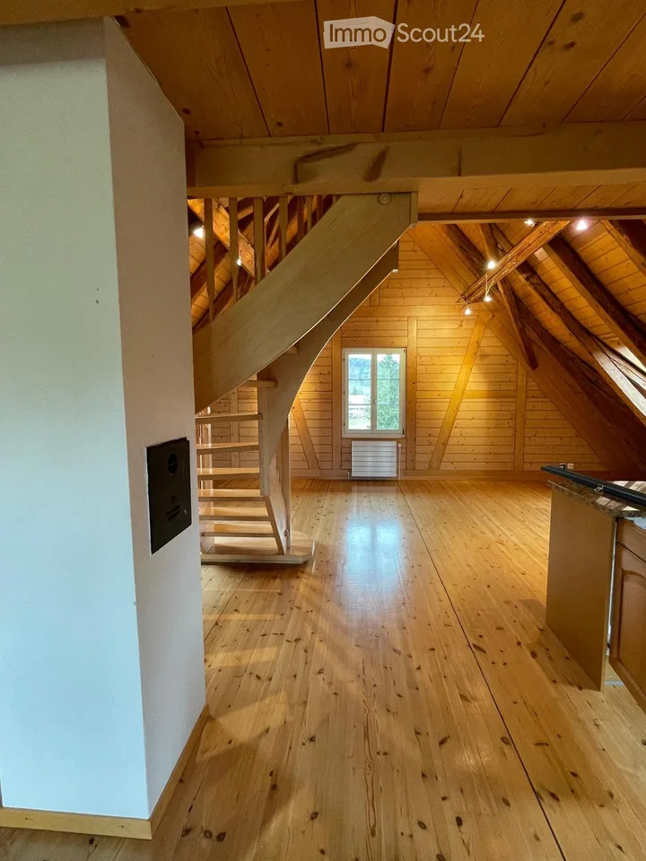 Charming 1.5-room attic apartment in Gasel