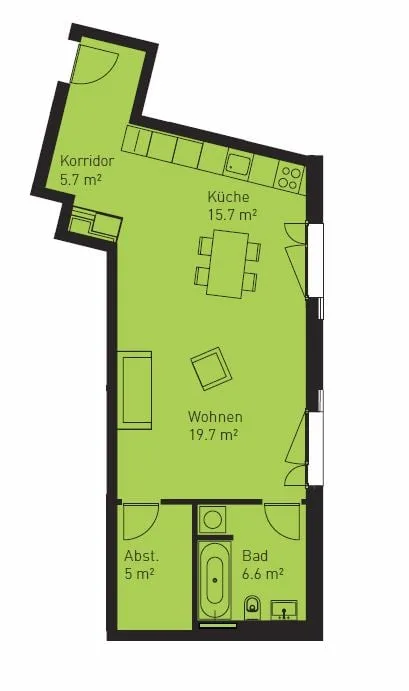 Single-Wohnung sucht Mieter