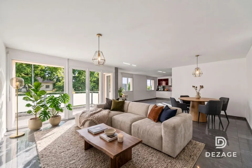 Appartement traversant aux volumes exceptionnels : 4 chambres et garage-box !