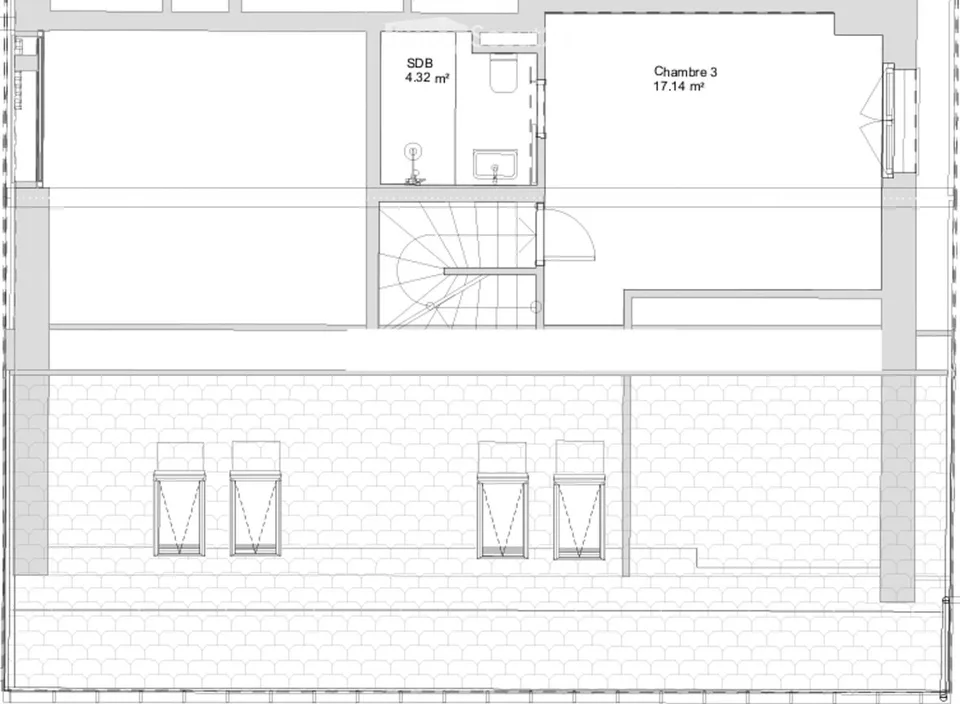 Takeover of lease 4.5-room apartment, 106 m² with 2 parking spaces