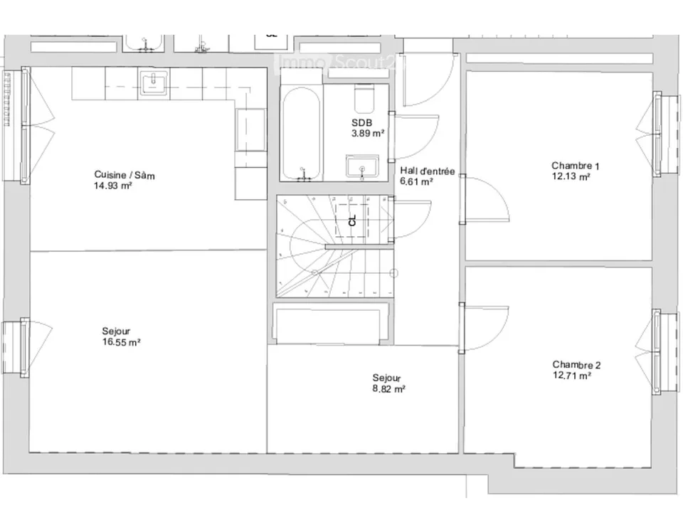 Takeover of lease 4.5-room apartment, 106 m² with 2 parking spaces
