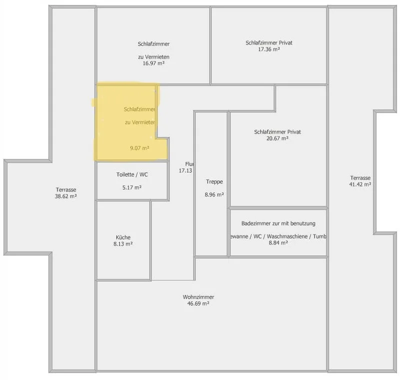 Reinforcement sought for our 3-person shared flat with 9.8m² room