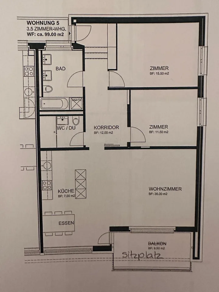 Zimmer mit eigenem Bad in 2er WG K3