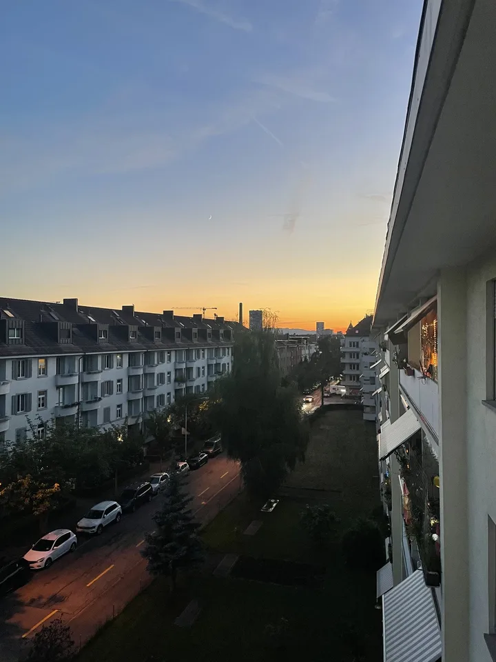 Helle 2-Zimmer-Wohnung mit Balkon und schöner Aussicht in Zürich 8004