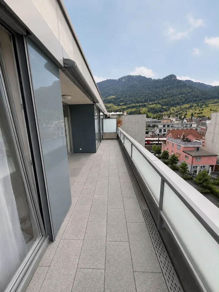 Beautiful 3.5 attic apartment with mountain panorama in Goldau