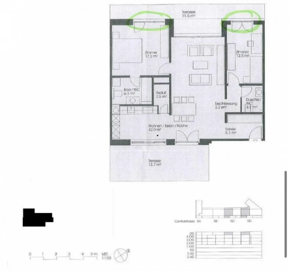 Beautiful 3.5 attic apartment with mountain panorama in Goldau