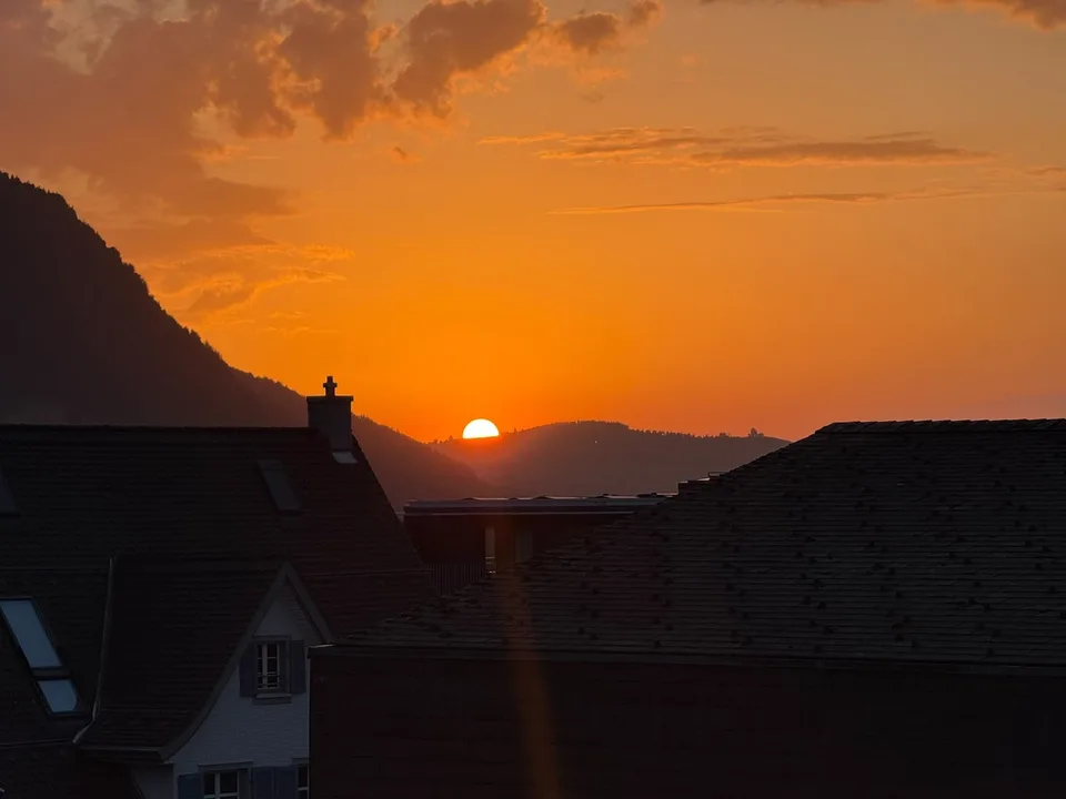 Beautiful 3.5 attic apartment with mountain panorama in Goldau