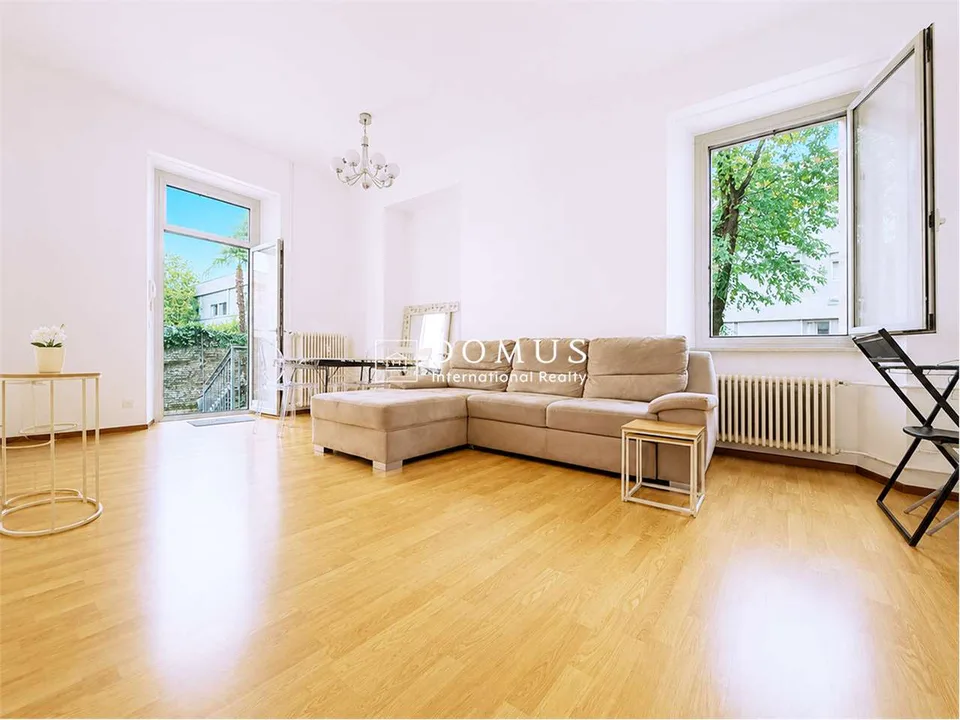 Apartment with private garden, also furnished