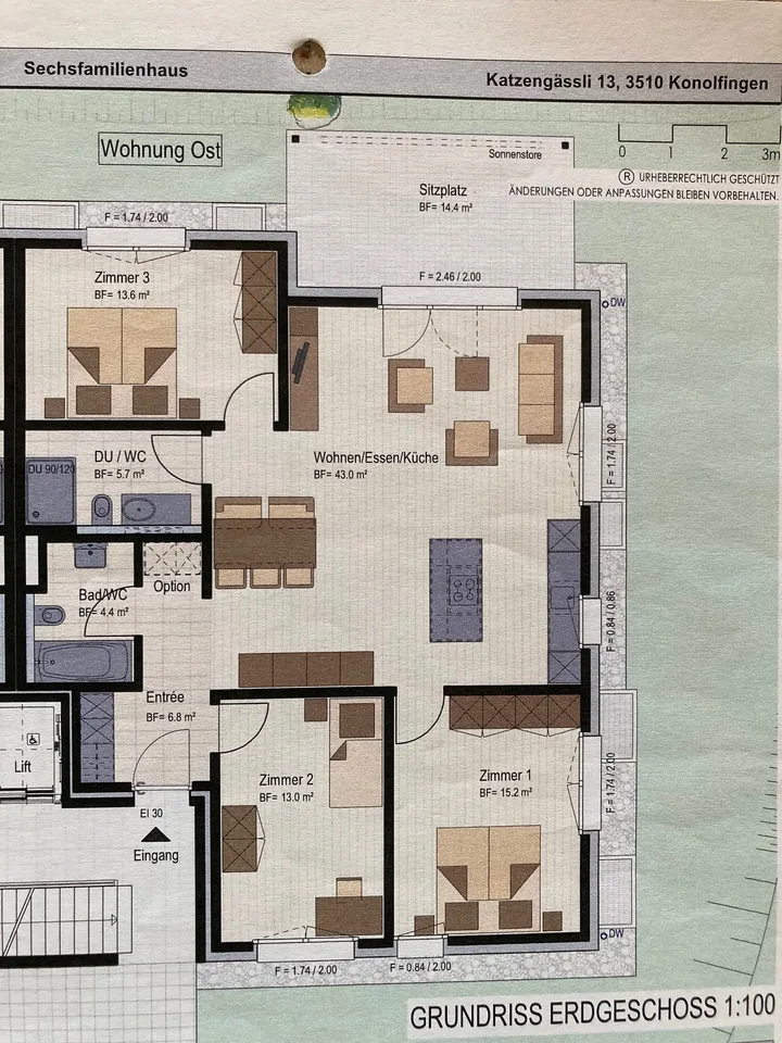 Moderne 4.5-Zimmer-Wohnung im Erdgeschoss in Konolfingen inkl. Doppeleinstellhallenplatz – Foto 20 von 20