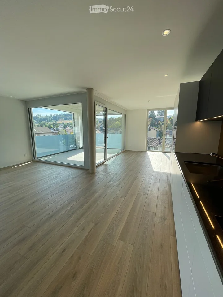 Premier location : appartement 3,5 pièces de haute qualité avec loggia à Frenkendorf
