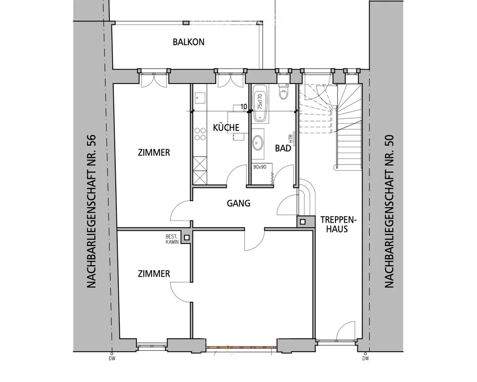 Renovierte Altbau-Wohnung 5 Minuten vom Bahnhof Basel und Tellplatz