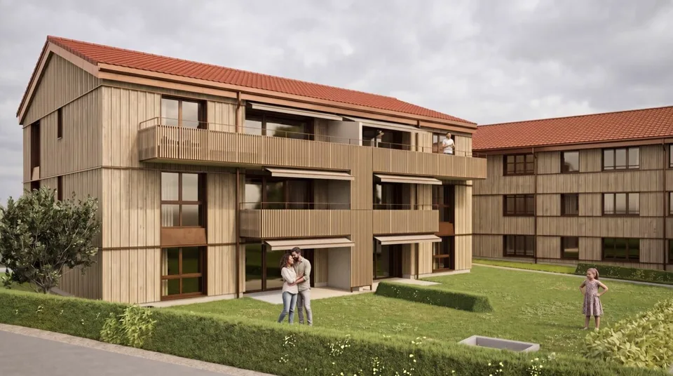 Wohnung mit 4.5 Zimmern und Balkon – Foto 2 von 7
