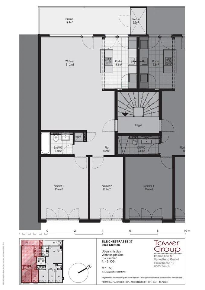Luxuriöse 3.5-Zimmer-Wohnung für Familien in Toplage mit Ausblick, bis 2 Monate gratis