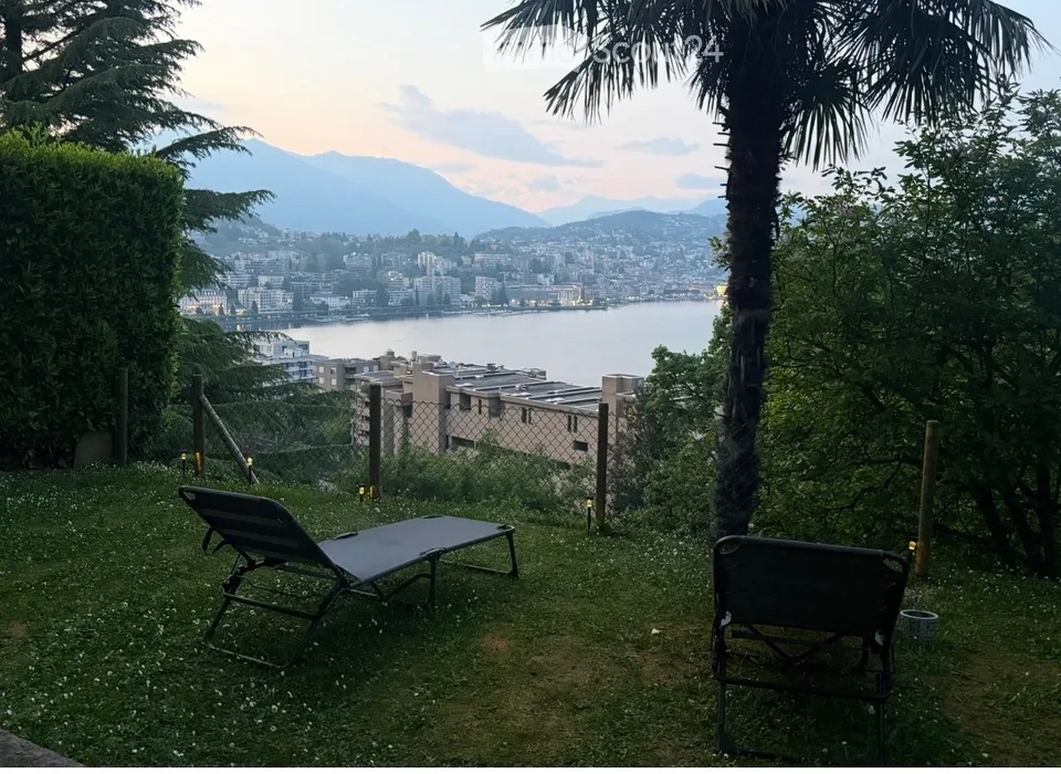 Appartement mit Garten und Seeblick
