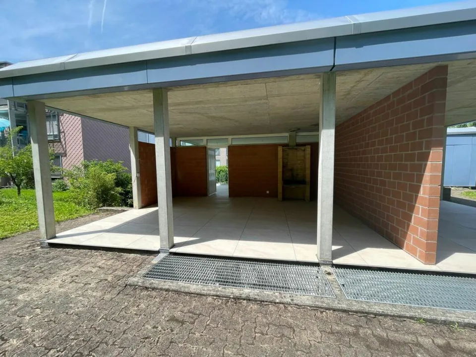 Sunny, quiet and with a large covered seating area and garden share