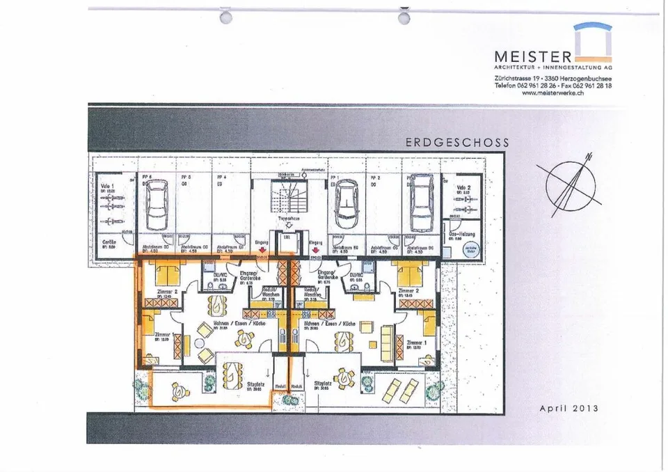 3.5-room apartment on the ground floor