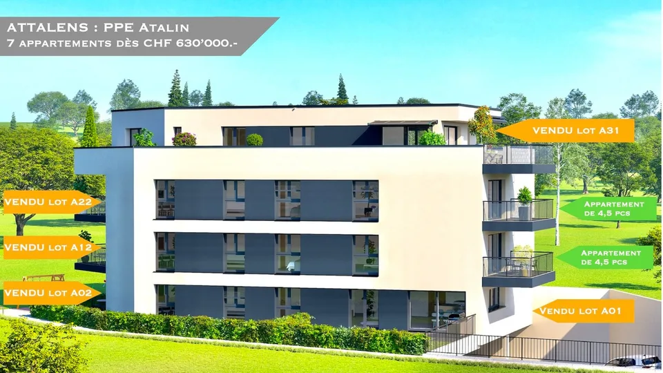 Magnifique Appartement de 4,5 pièces avec 1 place de parc à Attalens (A21) – photo 2 sur 12