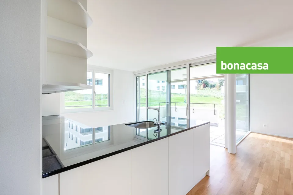 New 3.5-room apartment on the ground floor - with bonacasa!