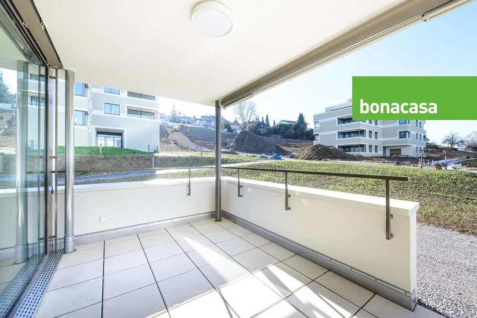 New 3.5-room apartment on the ground floor - with bonacasa!
