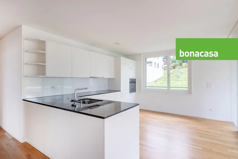 New 3.5-room apartment on the ground floor - with bonacasa!