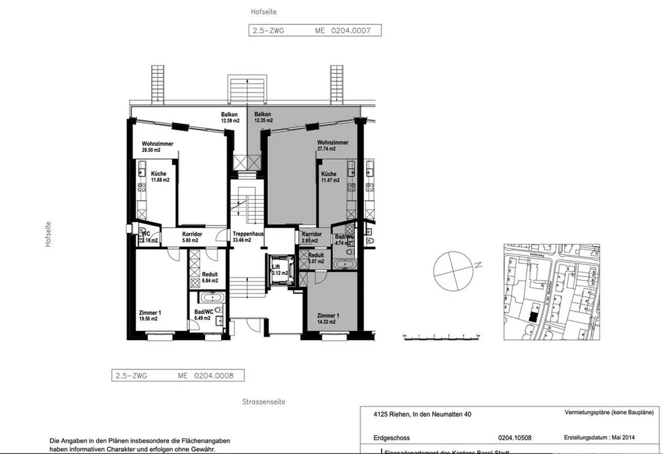 Helle 2.5-Zimmer Wohnung mit Aussicht in Riehen Mobiliert – Foto 5 von 5