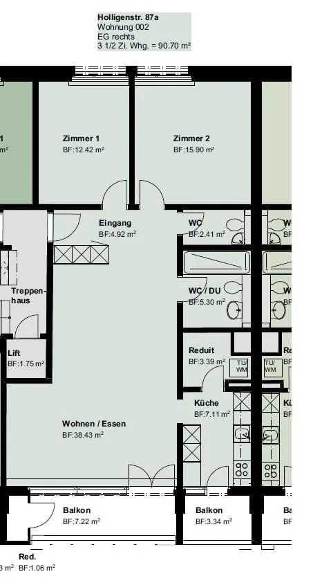 Appartamenti esclusivi 3½ locali in affitto nel quartiere di Holligen – foto 7 di 7