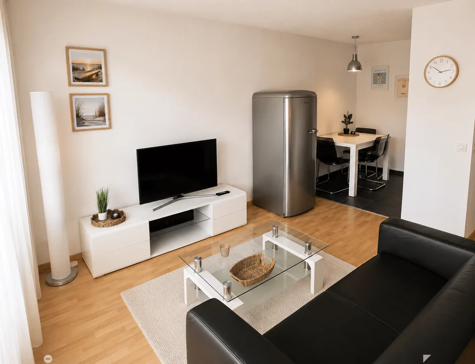 Möbliert wohnen im Herzen von Biel – 40 m², Balkon, Klima & Sauna – Foto 5 von 17