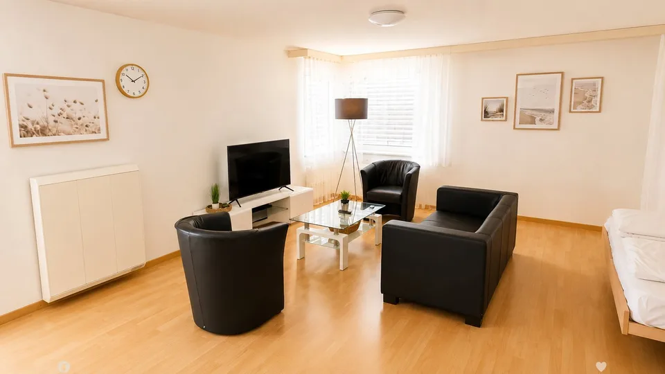 Möbliert wohnen im Herzen von Biel – 40 m², Balkon, Klima & Sauna – Foto 7 von 14