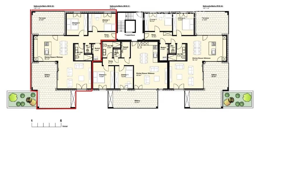 Habiter avec une vue lointaine - Appartement neuf 3.5 pièces avec deux terrasses à Villmergen