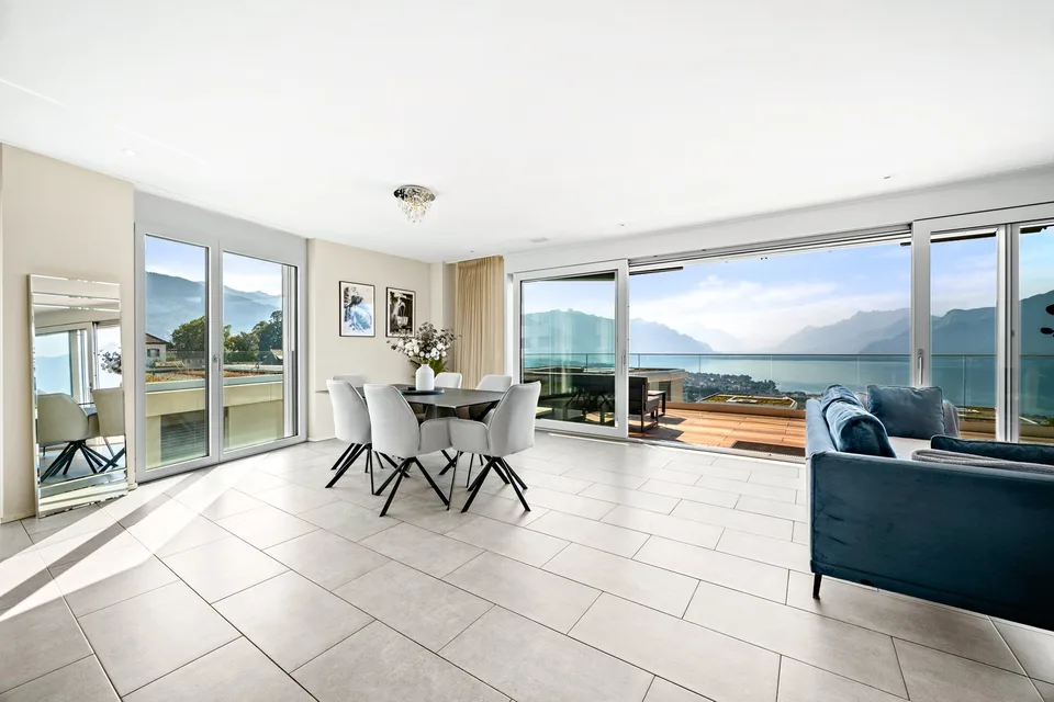 Duplex-attique d'exception avec vue panoramique sur le Léman – photo 6 sur 13