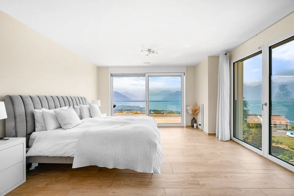 Duplex-attique d'exception avec vue panoramique sur le Léman – photo 8 sur 13