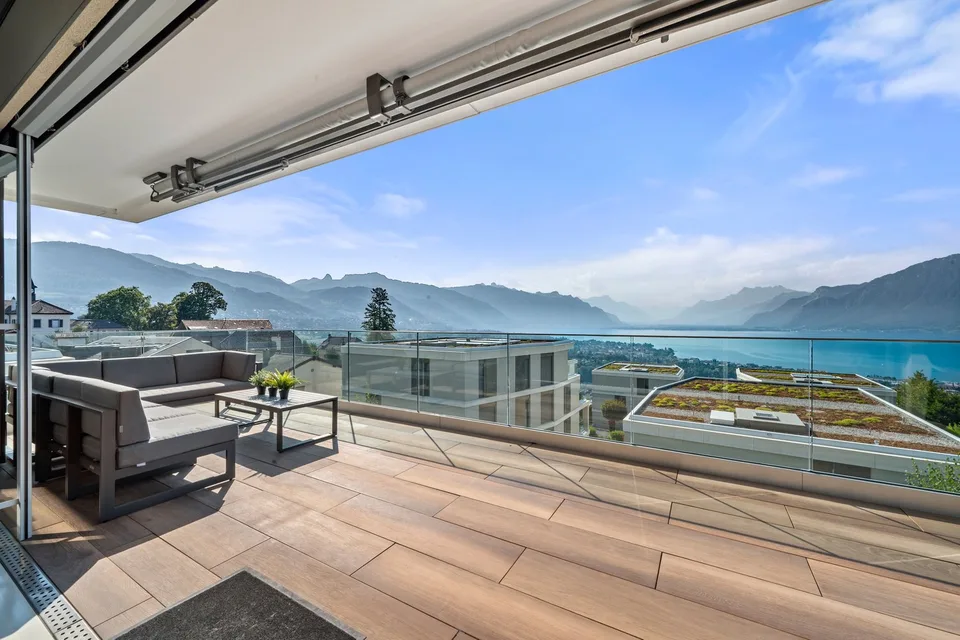 Duplex-attique d'exception avec vue panoramique sur le Léman – photo 3 sur 13