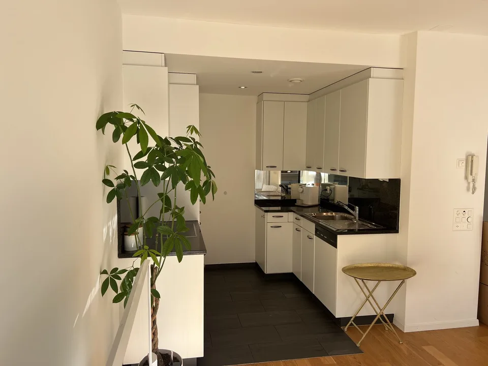 Möblierte 2.5-Zimmer-Wohnung mit Balkon und Seesicht in Zug