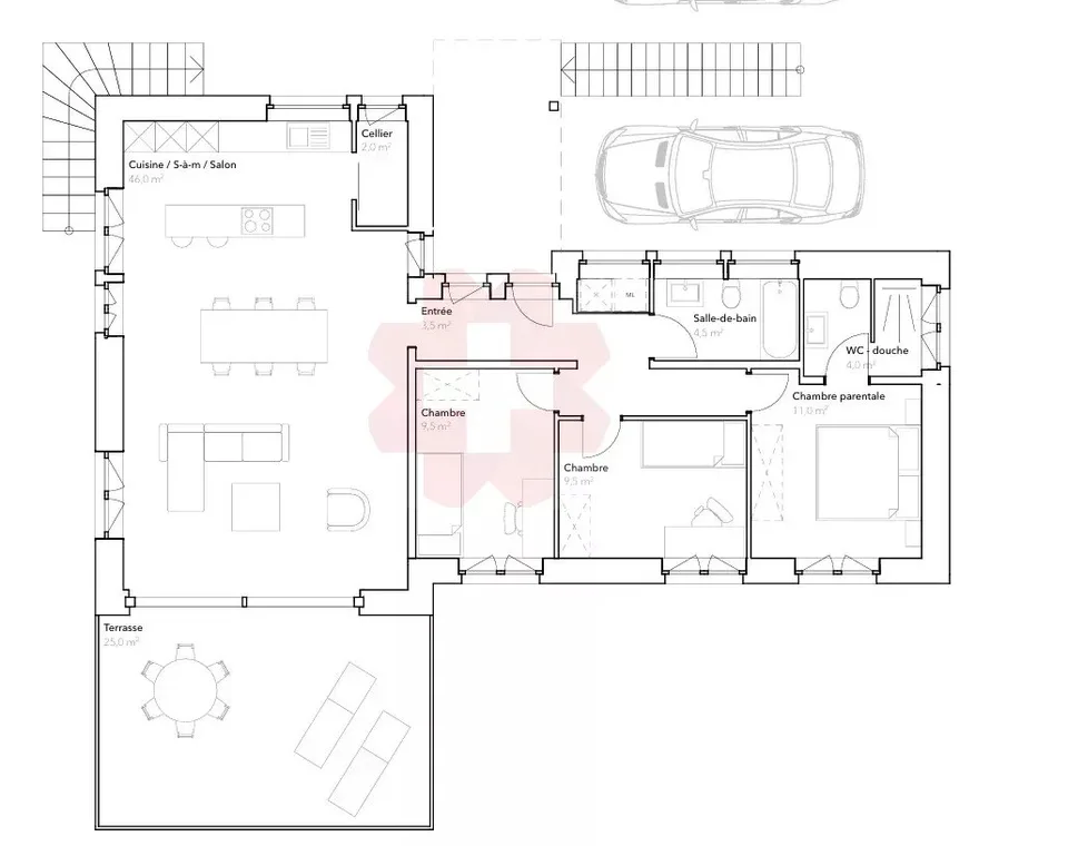Geräumige 4,5-Zimmer-Wohnung mit außergewöhnlicher Aussicht in Savièse – Foto 7 von 7